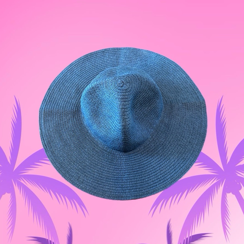 Blue Straw Summer Hat Size M / L from Crewcuts